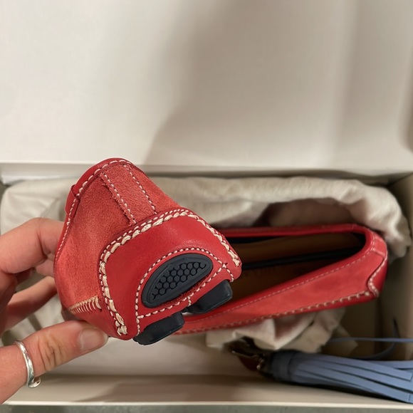 NEW NWT IN BOX never worn Peter Millar suede Venetian loafer watermelon red 6 - Picture 3 of 7